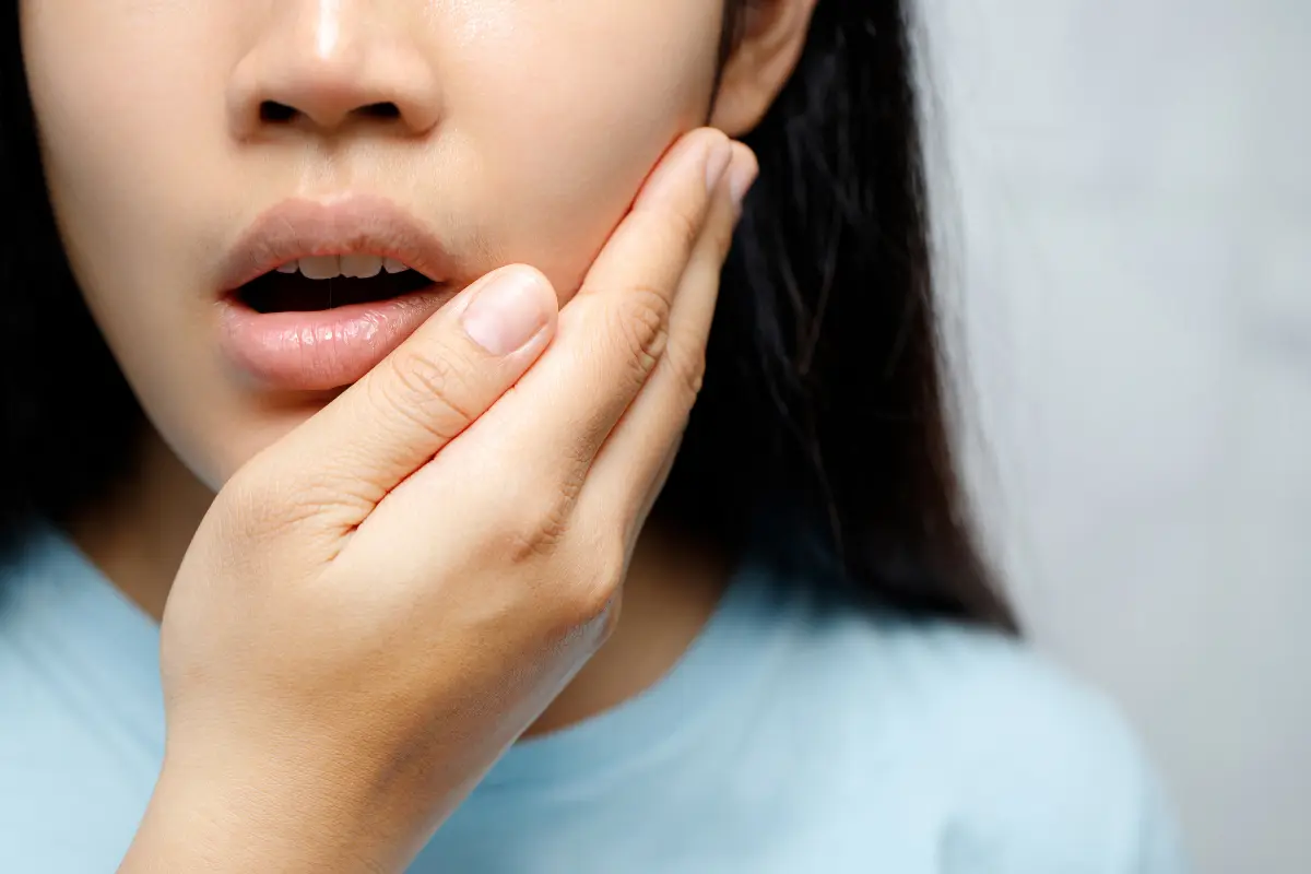 patient having dental pain